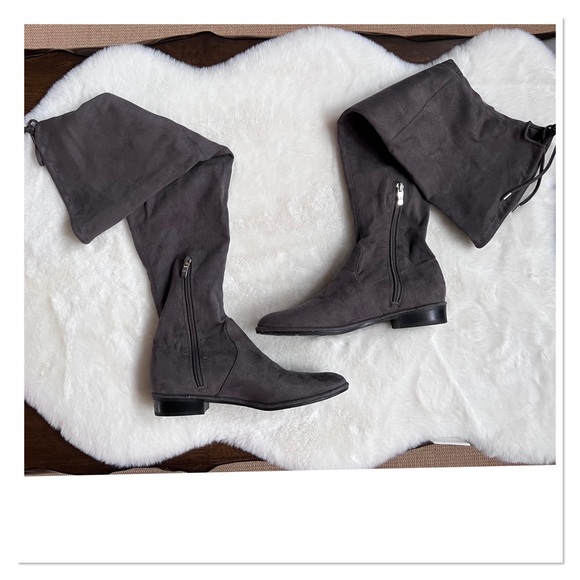 MARC FISHER  'Humor2' Grey Over The Knee Boots - Picture 6 of 10
